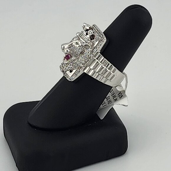 New Sterling Silver Lion Ring for Men –  925 Design - Picture 14 of 15